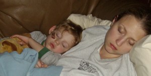 danny and mommy asleep